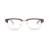 BOSS AB31 Spectacles Frame in Half Brown Matt Half Golden — view 1