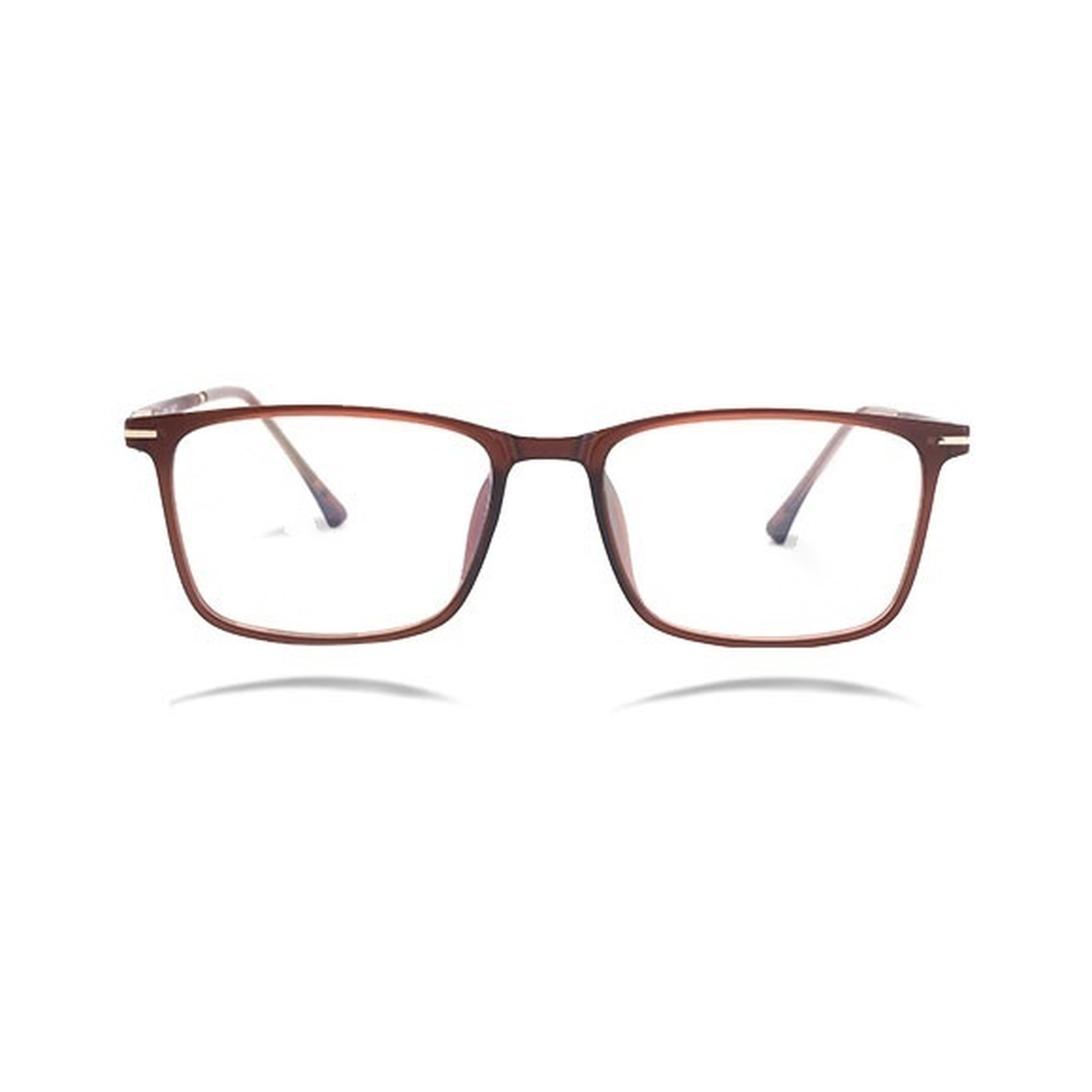 ROYAL NAVY AB87 Spectacles Frame in Matte Brown — front view