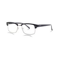 BOSS AB29 Spectacles Frame in Half Glossy Black Half Silver — view 7