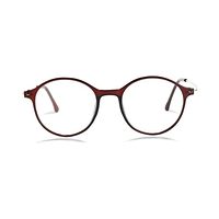 D & T AD99 Spectacles Frame in Glossy Brown — view 6