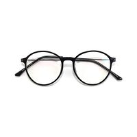 D & T AE01 Spectacles Frame in Glossy Black — view 1