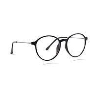 D & T AE01 Spectacles Frame in Glossy Black — view 2
