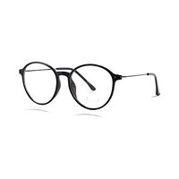 D & T AE01 Spectacles Frame in Glossy Black — view 3