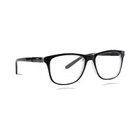 POOLAR AE53 Spectacles Frame in Glossy Black +white Glossy — view 2