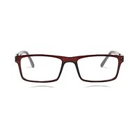 POOLAR AE56 Spectacles Frame in Glossy Reddish Brown — view 5