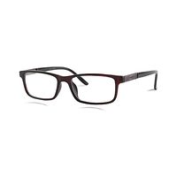 POOLAR AE57 Spectacles Frame in Glossy Reddish Brown — view 3