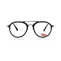 UV 400 AF14 Spectacles Frame in Black Glossy Stick -black And Metal — view 5