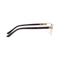 DWARD AF56 Spectacles Frame in Half Metal Golden Half Transparent — view 4
