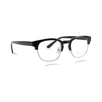 PETER MARKER AF74 Spectacles Frame in Half Glossy Black Half White Metal — view 2
