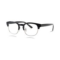 PETER MARKER AF74 Spectacles Frame in Half Glossy Black Half White Metal — view 3