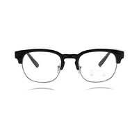 PETER MARKER AF74 Spectacles Frame in Half Glossy Black Half White Metal — view 5