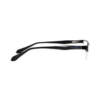 OPFCON AF83 Spectacles Frame in Half Black Glossy Half White Transparent — view 4