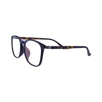 LOUIS STYLE L-1032 AG75 Spectacles Frame in Matte Brown Tortoiseshell Print — view 3