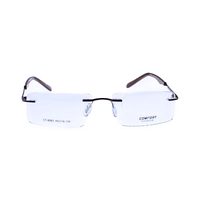 COMFORT CT-8063 AH16 Spectacles Frame in Transparent & Brown — view 1
