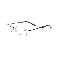 COMFORT CT-8063 AH16 Spectacles Frame in Transparent & Brown — view 3