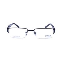 SOUL9 CRAFTS 6603 AI83 Spectacles Frame in Half Black Glossy Half White — view 1