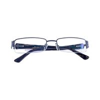 MICROVISION M0014 AI88 Spectacles Frame in Half Gunmetal Gray Half White — view 4