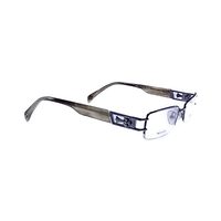 MICROVISION M0011 AI91 Spectacles Frame in Half Gunmetal Gray Half White — view 2