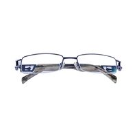 MICROVISION M0011 AI91 Spectacles Frame in Half Gunmetal Gray Half White — view 4