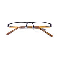 SPCIY.T 2 AK21 Spectacles Frame in Half Metal Brown Half White Stick -yellow Brown — view 4