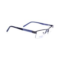 SPCIY.T 3 AK23 Spectacles Frame in Half Metal Gunmetal Gray Half White Stick -gray Black — view 2