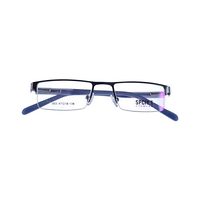 SPCIY.T 3 AK23 Spectacles Frame in Half Metal Gunmetal Gray Half White Stick -gray Black — view 4