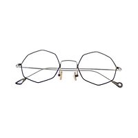 AJ 6 AM14 Spectacles Frame in Black & Golden — view 4