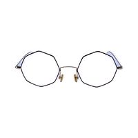 AJ 6 AM15 Spectacles Frame in Brown & Golden — view 1