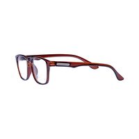 EXCLUSIVE BP35 Spectacles Frame in Glossy Brown — view 3
