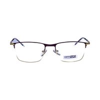 PUMP BP41 Spectacles Frame in Half Brown & Golden — view 1